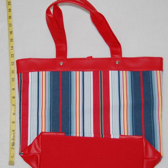 NWOT Lancome Tote Shoulder & Handbag, Base: 14"x5", Height: 14" (22" w straps) - Picture 5 of 11